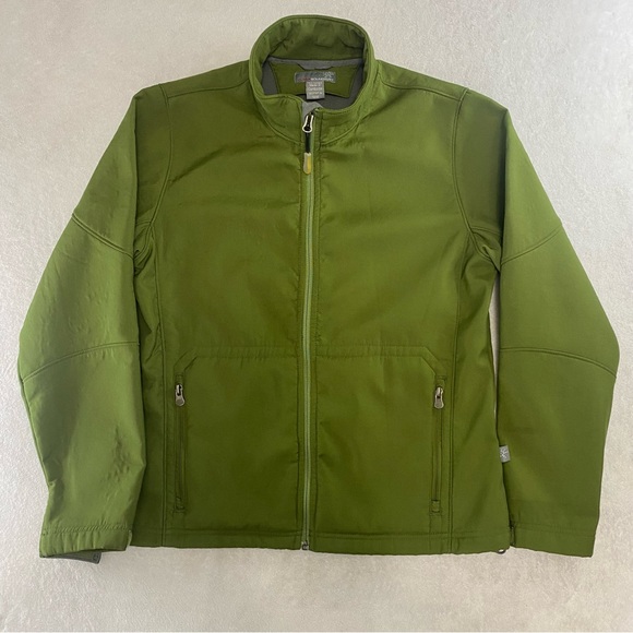 Outer Boundary Medium Green Outerwear Full Zip Fleece Athletic Jacket Womens - Picture 1 of 10